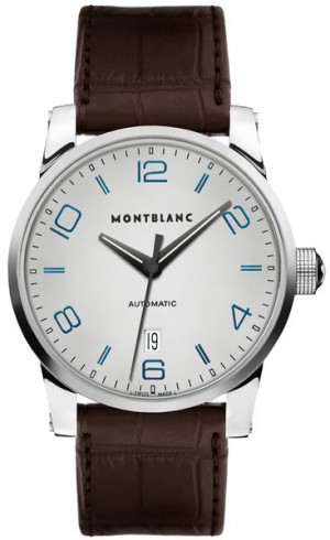 MontBlanc TimeWalker Data Data Silver Dial Orologio da uomo Dress Watch 110338
