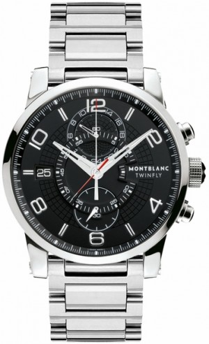MontBlanc TimeWalker Chronograph Orologio da uomo con quadrante nero 104286
