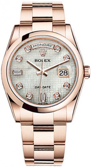 Rolex Day-Date 36 Orologio con quadrante in madreperla con diamanti 118205