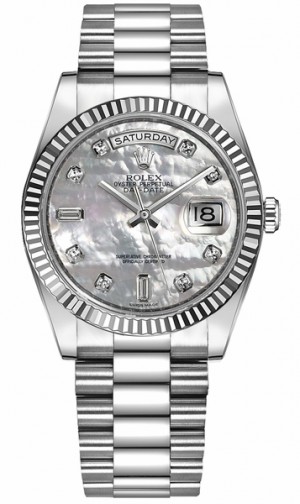 Rolex Day-Date 36 Madreperla Diamond Watch 118239