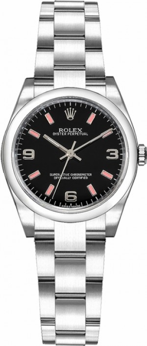 Rolex Oyster Perpetual 26 Black Dial Orologio da donna 176200